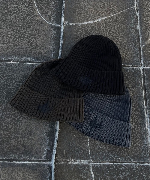 ANDER HUNK ニット帽 ニットキャップ Faded Knit Cap/フェイディド