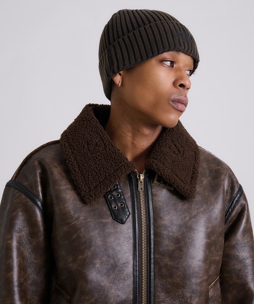 ANDER HUNK ニット帽 ニットキャップ Faded Knit Cap/フェイディド