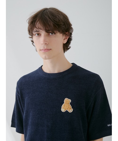 【ai】ジェラートピケ テディベア ワンポイント セットアップ gelato pique パジャマ 「ONLINE限定」「HOMME」エアモコベア