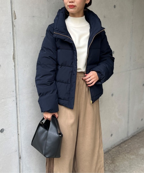 「Chez toi」 ダウンジャケット FREE ライトベージュ レディース_画像2