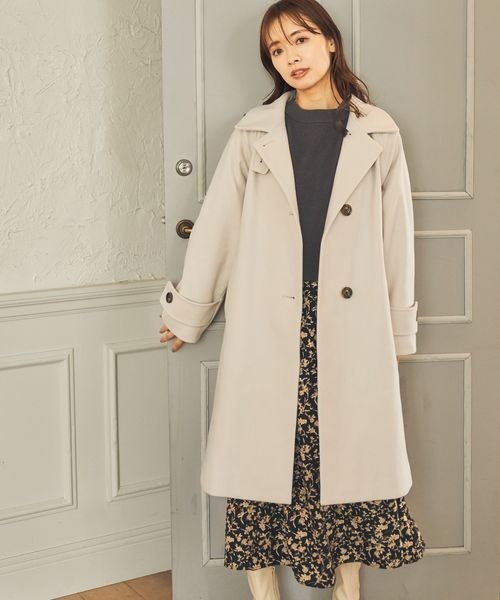 「mysty woman」 チェスターコート MEDIUM ブラウン レディース_画像4