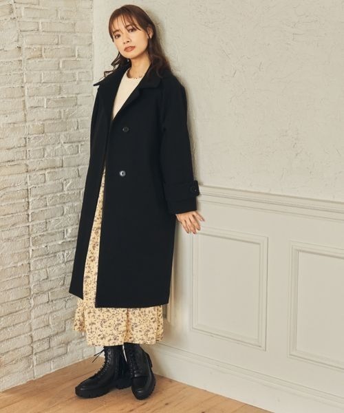 「mysty woman」 チェスターコート MEDIUM ブラウン レディース_画像7