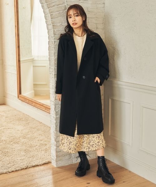 「mysty woman」 チェスターコート MEDIUM ブラウン レディース_画像8