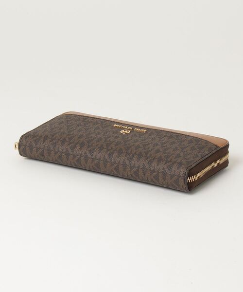 MICHAEL KORS 財布 JET SET CHARM MK SIGNITURE ROUND ZIP