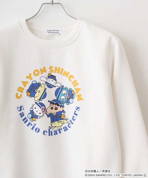 sanrio トレーナー スウェット クレヨンしんちゃん×サンリオ