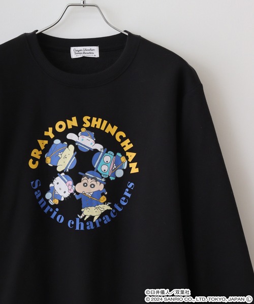 トレーナー スウェット 「 クレヨンしんちゃん 」 クルーネックスウェット 24W10 レディース メンズ Rendez-Vous トレーナー スウェット 「 クレヨンしんちゃん