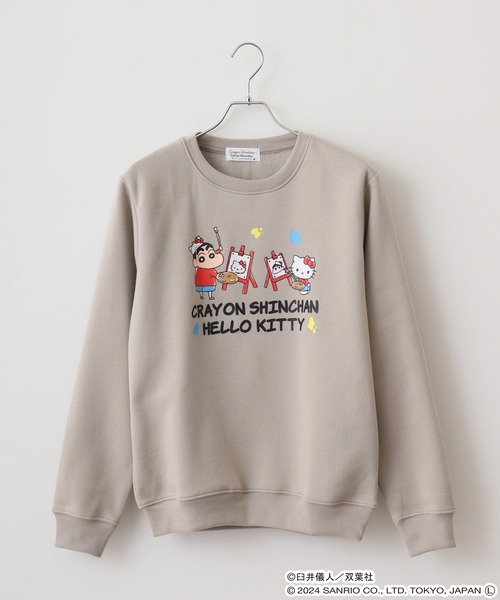 トレーナー スウェット 「 クレヨンしんちゃん 」 クルーネックスウェット 24W10 レディース メンズ クレヨンしんちゃん 】 クルーネックスウェット 24W10