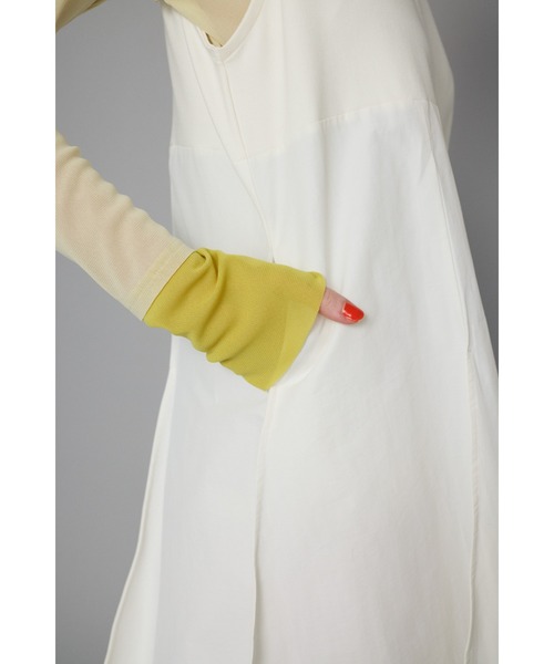 HeRIN.CYE ワンピース Ponte docking wave dress ポンチ