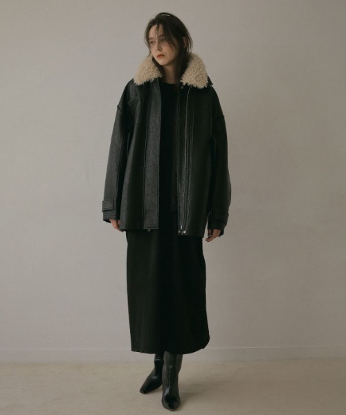 新品タグ付きetre tokyo リバーシブルボアブルゾン Sサイズ ブラック ETRE TOKYO - リバーシブルボアブルゾン - BLACK | ADDICT WEB SHOP