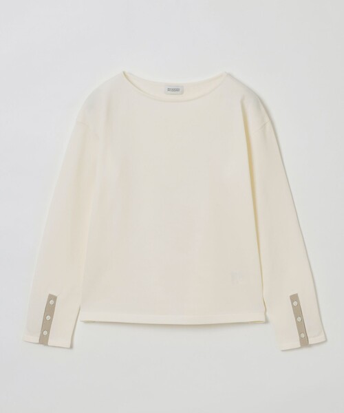 tシャツ スリーブボタンニット レディース