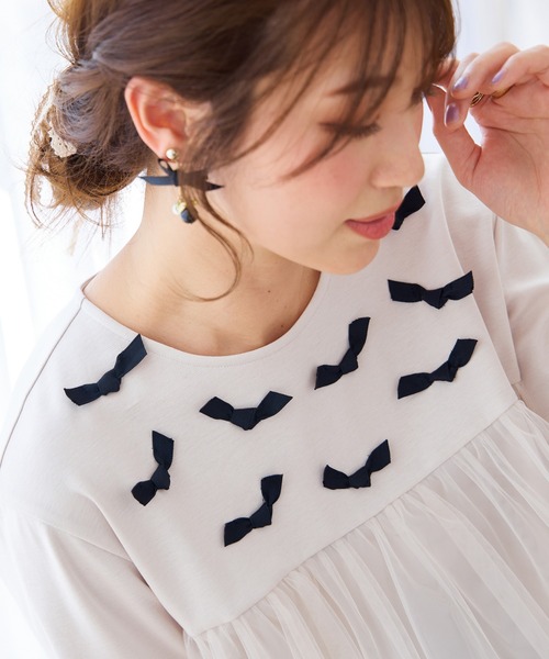 Rose Tiara（ローズティアラ） tシャツ チュール切替ペプラム