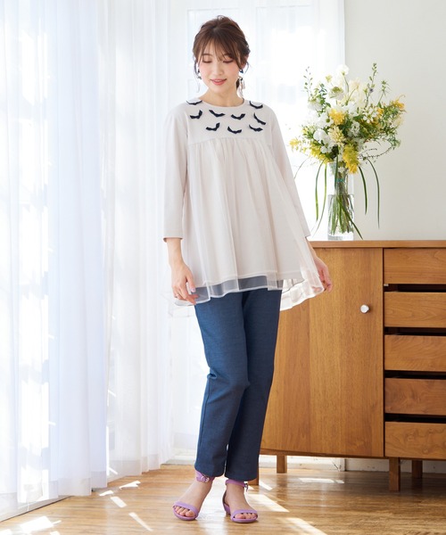 Rose Tiara（ローズティアラ） tシャツ チュール切替ペプラム