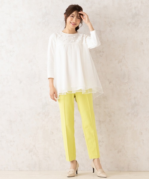 Rose Tiara（ローズティアラ） tシャツ チュール切替ペプラム