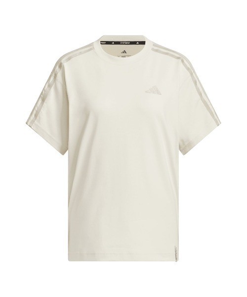 ADIDAS 売れ筋商品|||アディダス Tシャツ トップス レディース T-shirts Beige adidas tシャツ アディダス エッセンシャルズ プラス スリー