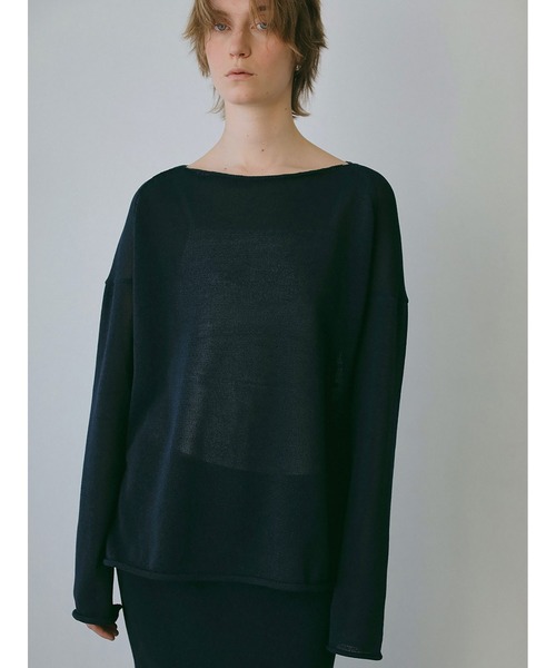 HER. ニット セーター ペーパー混ニットプルオーバー レディース