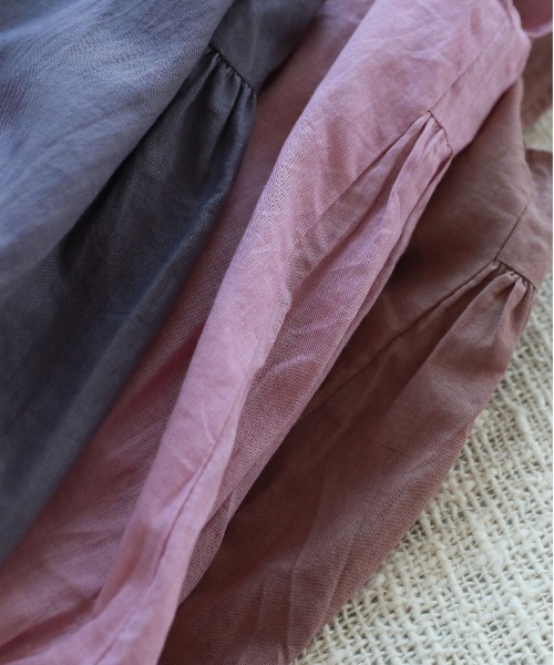 ワンピース organic cotton asymmetry tiered dressの画像