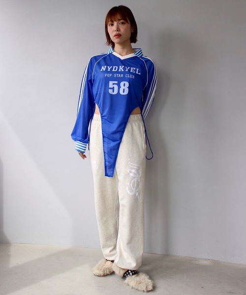 SANSeLF 「SANSeLF」カレッジロゴメッシュボディースーツ SANSeLF 「SANSeLF」カレッジロゴメッシュボディースーツ