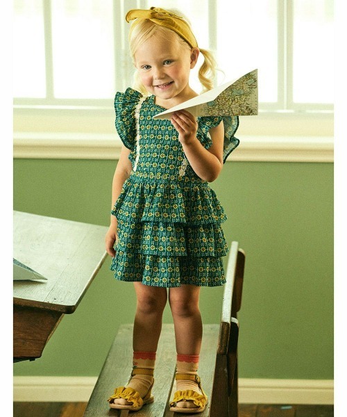 ワンピース クロディフラワーワンピース キッズ 子供服 女の子