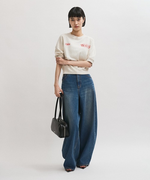 【最終価格】ADAM ET ROPÉ FEMMEアダムエロペ ロゴボストンバッグ ADAM ET ROPE' ボストンバッグ ロングハンドルロゴボストン