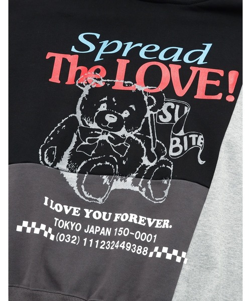 パーカー 「Little sunny bite」bear hoodie レディース メンズ Little sunny bite パーカー 「8」「it」「Little bite」bear
