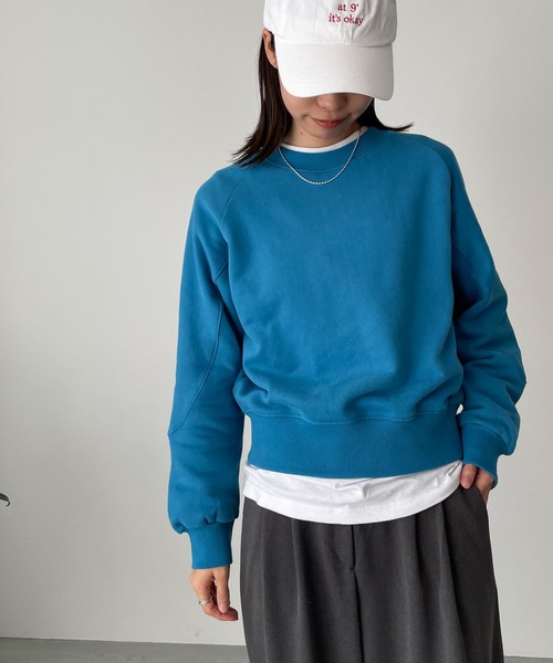 「CANAL JEAN」 「el mar」スウェットカットソー ONE SIZE ブルー レディース