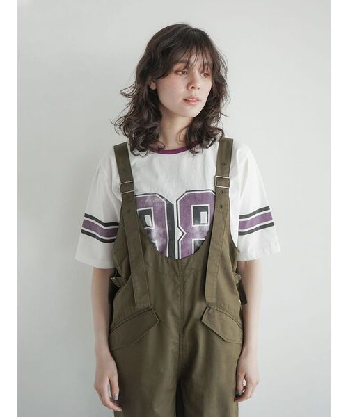 Fika☕︎プロフィールご確認下さい。 FIKA.（フィーカ） tシャツ Vintage like numbering Tee レディース