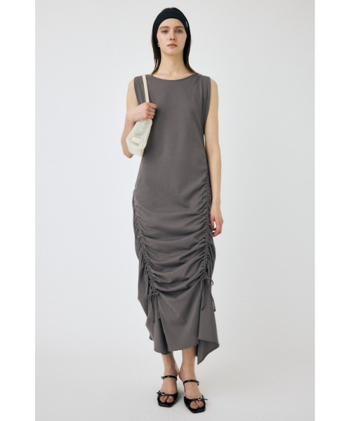 MOUSSY（マウジー） ワンピース 夏 ASYMMETRY GATHER ドレス