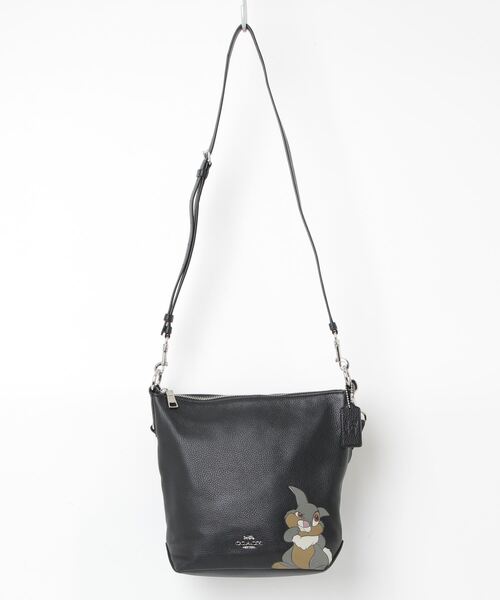 ちびここ　超美品　coach Disney コラボ　クラッチ2ウェイバッグ COACH 「COACH」 2WAYバッグ「Disneyコラボ」 - ブラック