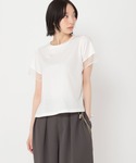 tシャツ 「daily CLIP」シアー袖切り...の詳細画像3