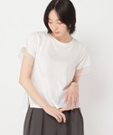 tシャツ 「daily CLIP」シアー袖切り...の詳細画像5
