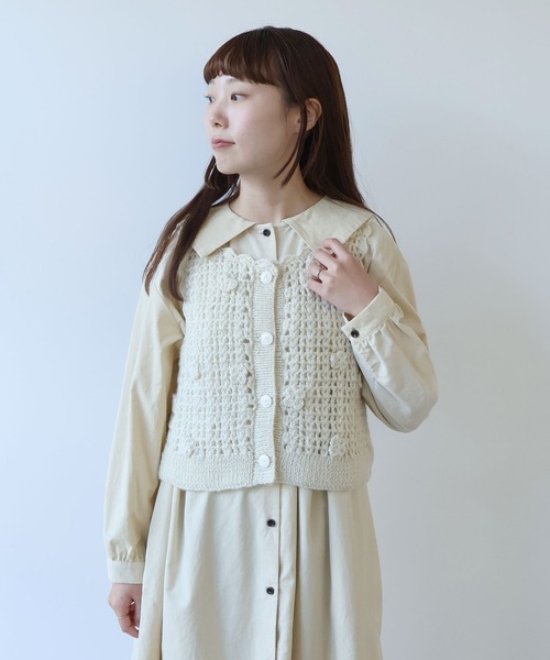 bulle de savon（ビュルデサボン） ベスト ジレ ネパールハンドニット