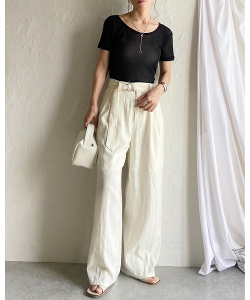 She's Closet tシャツ クルーネックシースルー/半袖シアーT