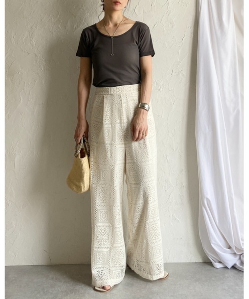 She's Closet tシャツ クルーネックシースルー/半袖シアーT