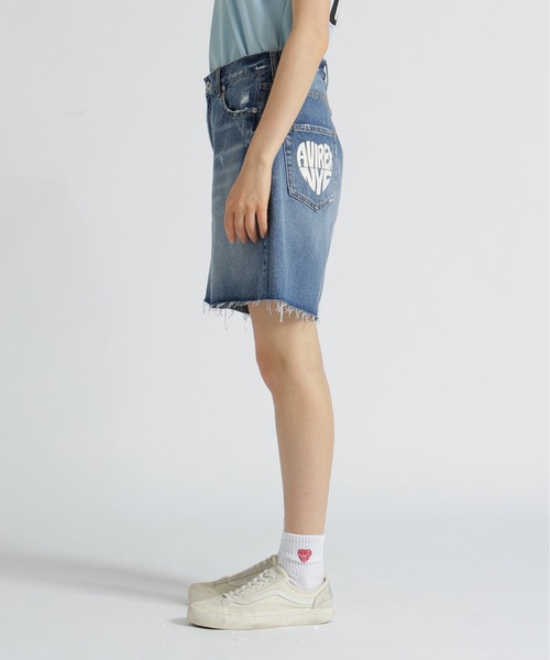【AVIREX】HEART SHORT PANTS AVIREX ジーンズ デニム デニムパンツ 「直営店限定」HEART