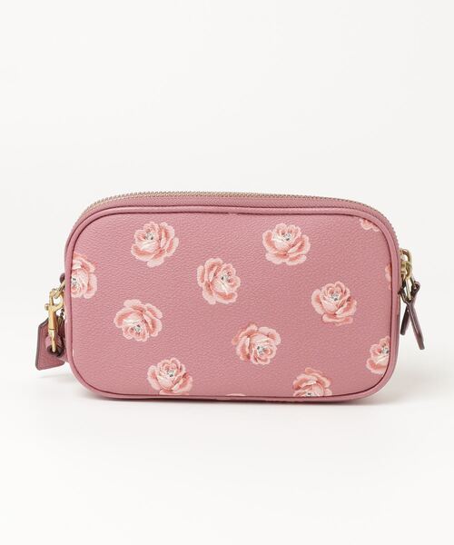 COACH 「COACH」 花柄ポーチ - ピンク レディース : ZOZOTOWN