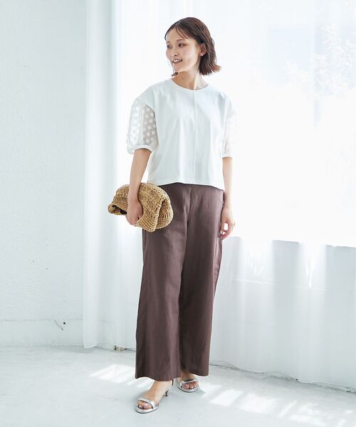 le.coeur blanc（ルクールブラン） tシャツ 半袖 TORRAZZO DONNAドット 