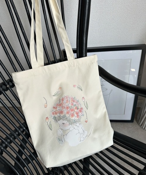 猫Love。 A4サイズトートバッグ チューリップトートバッグ Cookie Chocolate（クッキーチョコレート） トートバッグ 「2742nao