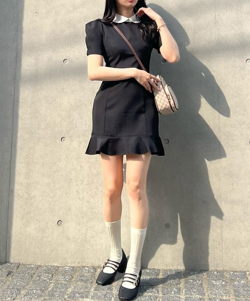 titty＆Co. PETIT by poyo」 半袖ワンピース MEDIUM ブラック