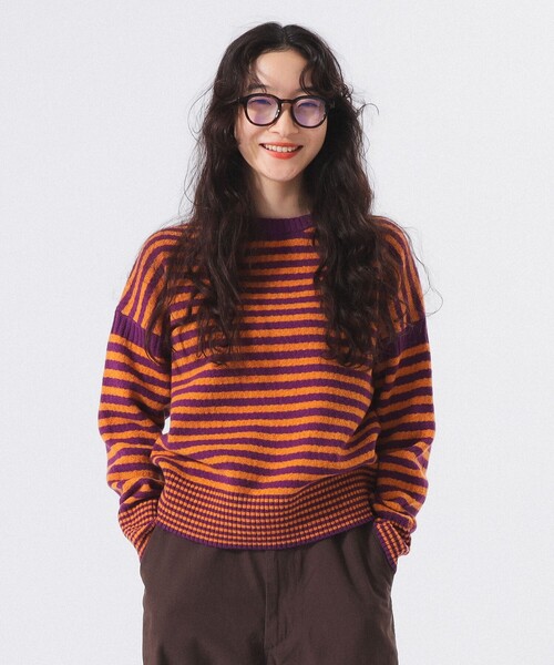 7ゲージ ボーダー クルー ニット BEAMS BOY（ビームス ボーイ） ニット セーター 「1/15再値下げ」7