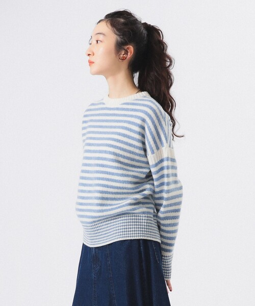 BEAMS BOY（ビームス ボーイ） ニット セーター 7ゲージ ボーダー