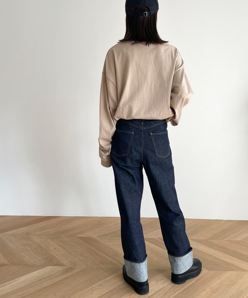 「RED CHOP WORKS」 長袖カットソー 38 ホワイト レディース