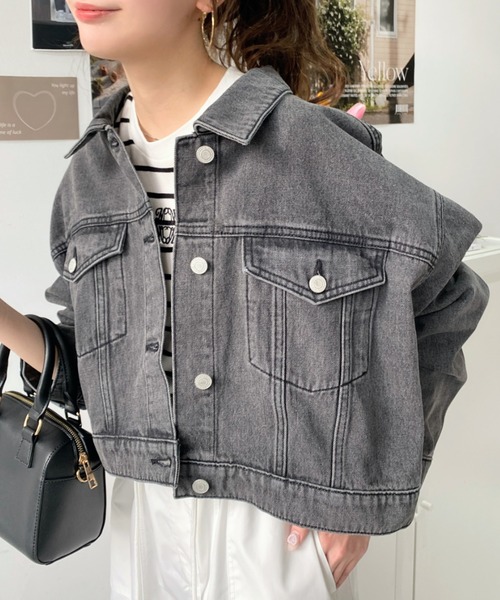 ベトジャン　これ以上の値引き不可！¥9800→¥9450 セール】 ストレッチデニム切替ブルゾン （Gジャン・デニム