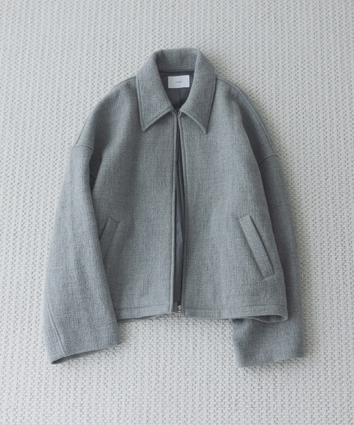 ジャケット・アウター remer loose wool blend soutiencollarcoat remer（リメール）の「loose wool blend soutien collar coat / ルーズ