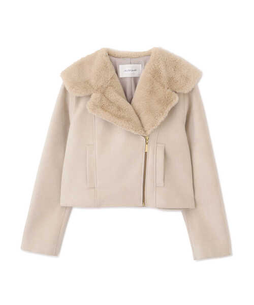 「JILL by JILL STUART」 ライダースジャケット MEDIUM ブラウン系その他 レディース_画像4