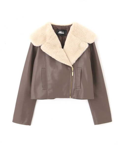 「JILL by JILL STUART」 ライダースジャケット MEDIUM ブラウン系その他 レディース_画像8
