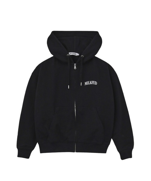 MILKFED.（ミルクフェド） パーカー HEART EMBROIDERED LOGO ZIP UP