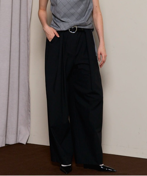 MAISON SPECIAL（メゾンスペシャル） スラックス パンツ With Real