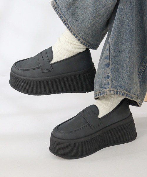 LOVEHUNTER（ラブハンター） ローファー +7.5cm 軽量厚底 スニーカー
