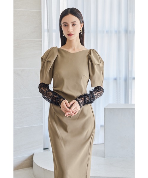 ★値下げしました★ niana オケージョンドレス ニアナ niana フラワーレースノットデザインドレス パーティー