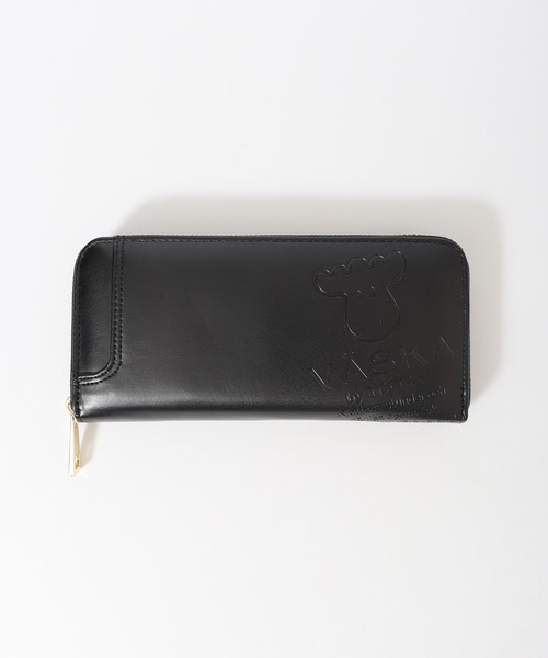 VASKA 財布 by moz カラーエンボス長財布 メンズ レディース